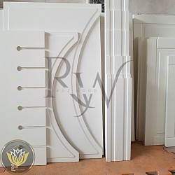 اجرای تخصصی رنگ کابینت پلی اورتان  کرم مات(شیری)با پرداخت یکدست و حرفه ای